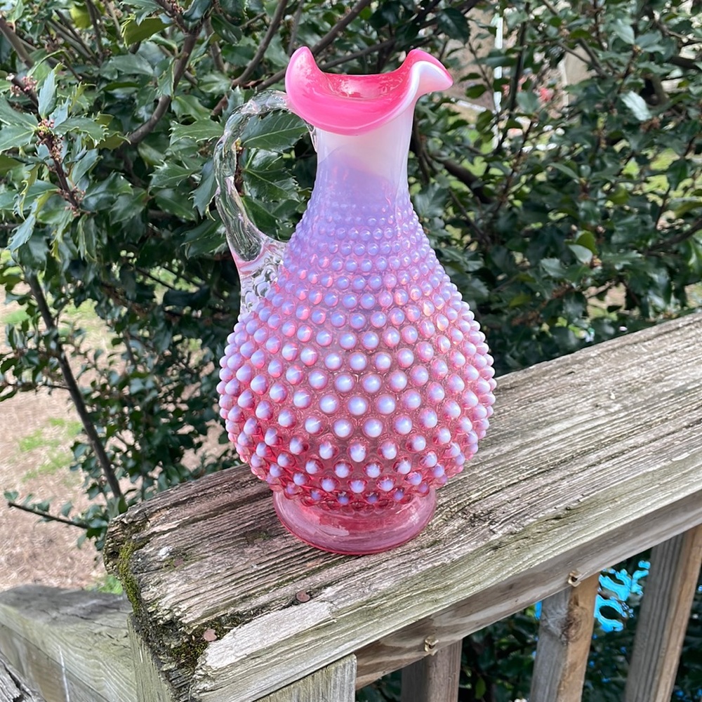Fenton Hobnail 10.5” Decanter